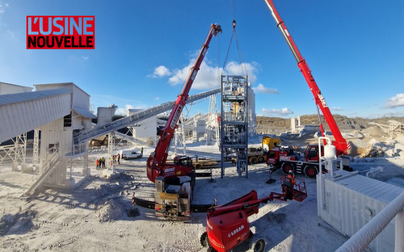 Dans le Nord, Eiffage satisfait du démonstrateur de captage de CO2 de la start-up Revcoo