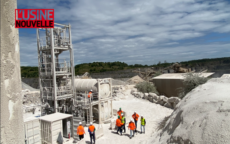 CCS : Revcoo change d’échelle pour capter le CO2 du four à chaux d’Eiffage dans le Nord