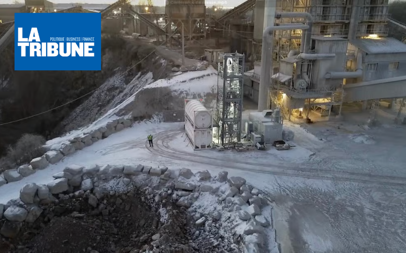Dans le nord, Eiffage teste une technologie inédite pour capter le CO2 sur ses chantiers